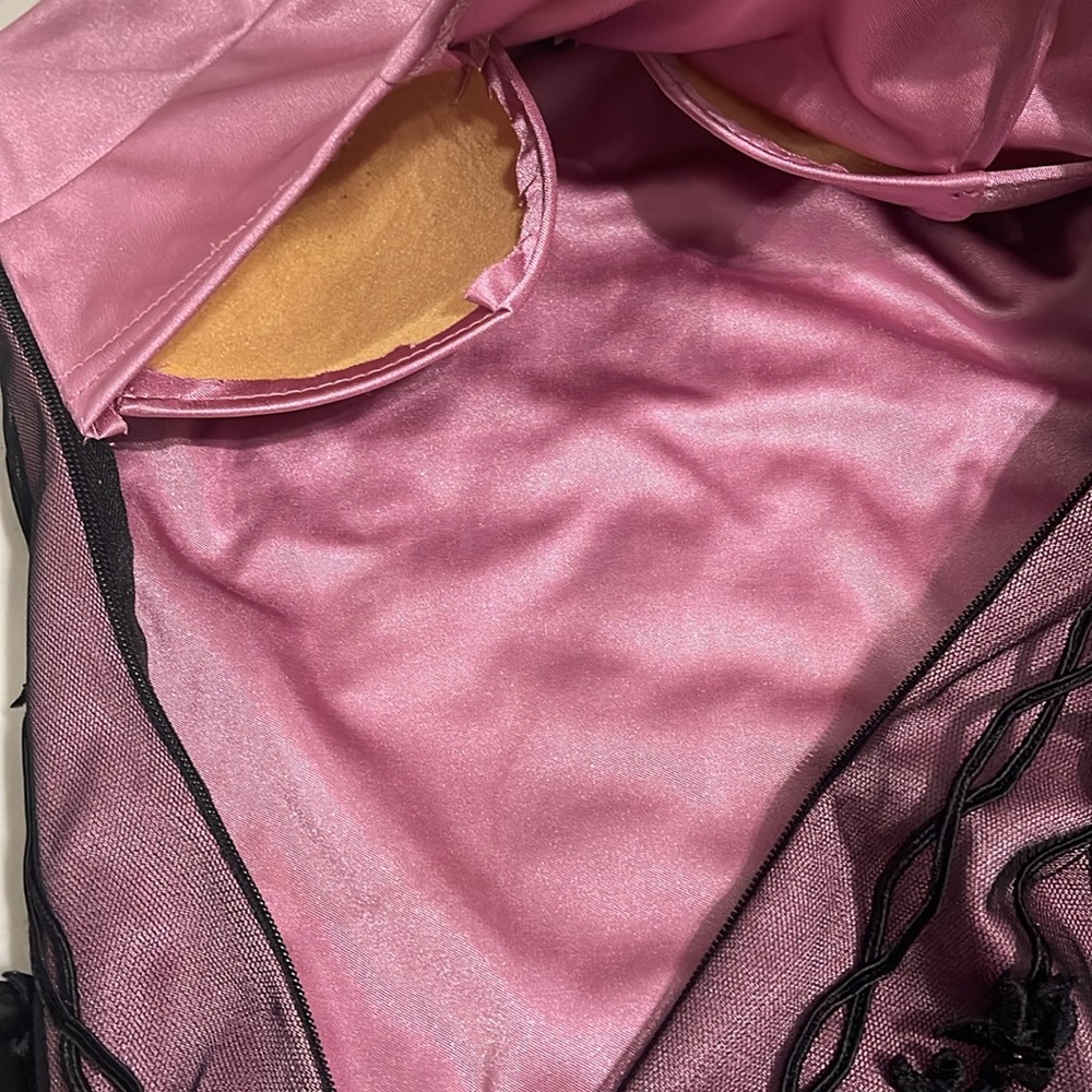 Sue Wong 1920s Mauve Pink & Black 100% Silk Gatsby Embellish Flapper Dress - XS - Picture 7 of 14